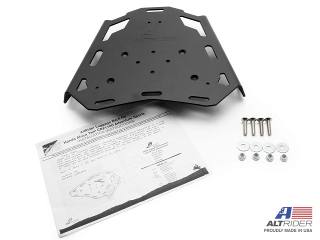Altrider Rear Luggage Rack for Honda CRF1100L Africa Twin Adventure Sports - Black