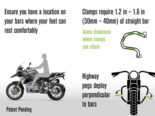 AltRider Universal Highway Foot Pegs