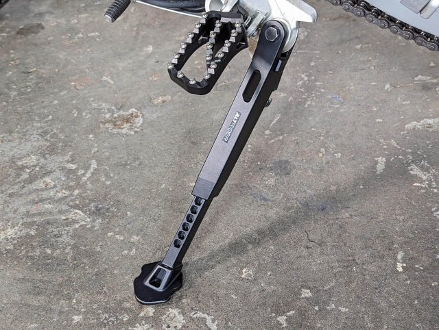 AltRider Adjustable Aluminum Side Stand for the Aprilia Tuareg 660