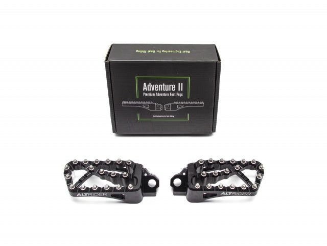 AltRider Adventure II Foot Pegs for Yamaha Tenere 700 and KTM / Husqvarna / GasGas Models - Black