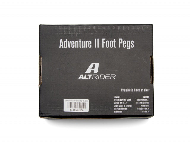 AltRider Adventure X Foot Pegs for the BMW R 1300 / 1250 / 1200 GS/GSA - Black