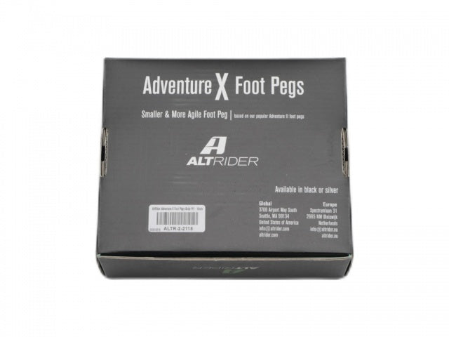 AltRider Adventure II Foot Pegs for Yamaha Tenere 700 and KTM / Husqvarna / GasGas Models - Black