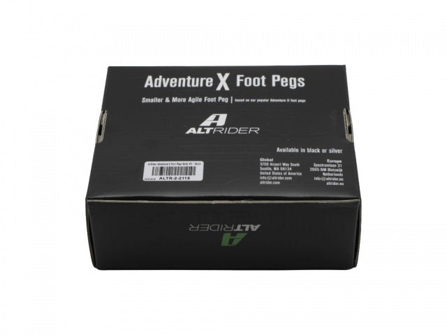 AltRider Adventure X Foot Pegs for the BMW R 1300 / 1250 / 1200 GS/GSA - Black