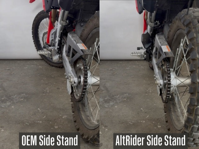 AltRider Adjustable Aluminum Side Stand for Honda CRF300L Models (2021-current)