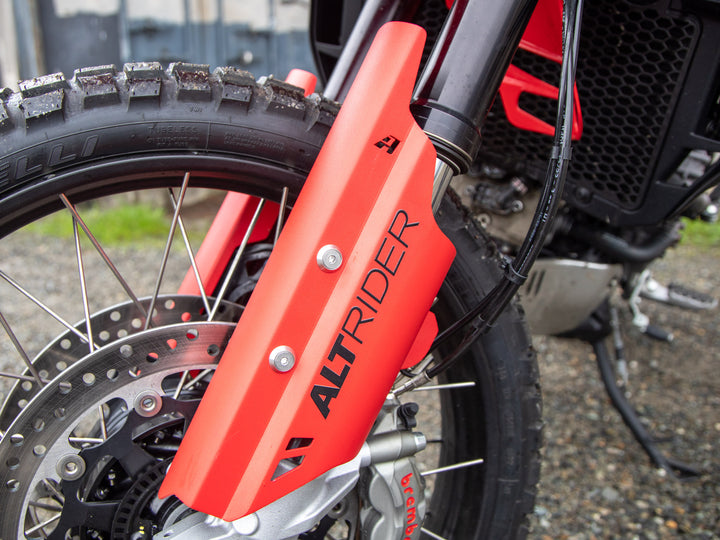 AltRider Fork Leg Guards for the Ducati DesertX