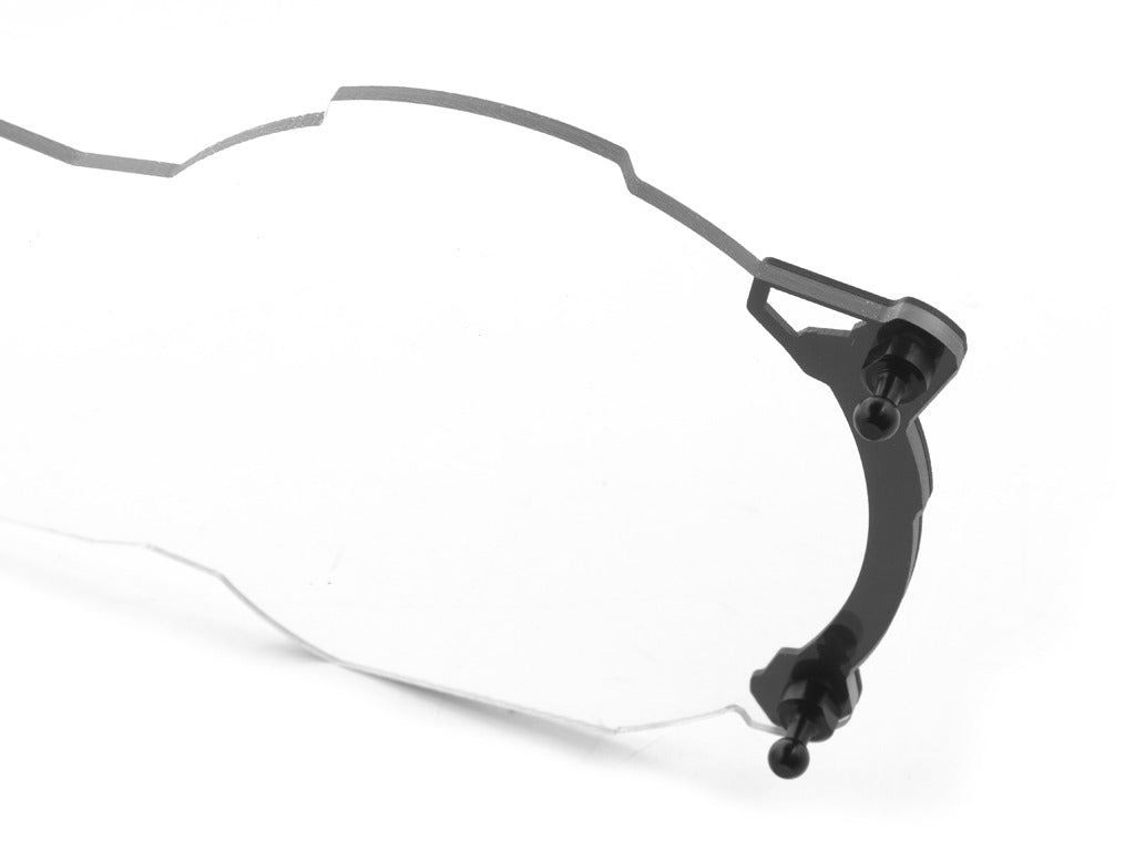 AltRider Clear Headlight Guard Lens for the BMW R 1200 & R 1250 GS /GSA Water Cooled - Black Frame