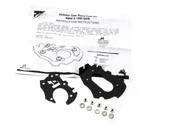 AltRider Side Stand Enlarger Foot with riser for the BMW R 1200 GS Water Cooled
