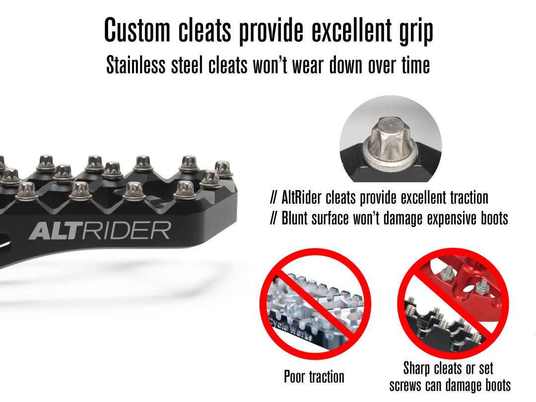 AltRider Adventure X Foot Pegs for the BMW R 1300 / 1250 / 1200 GS/GSA