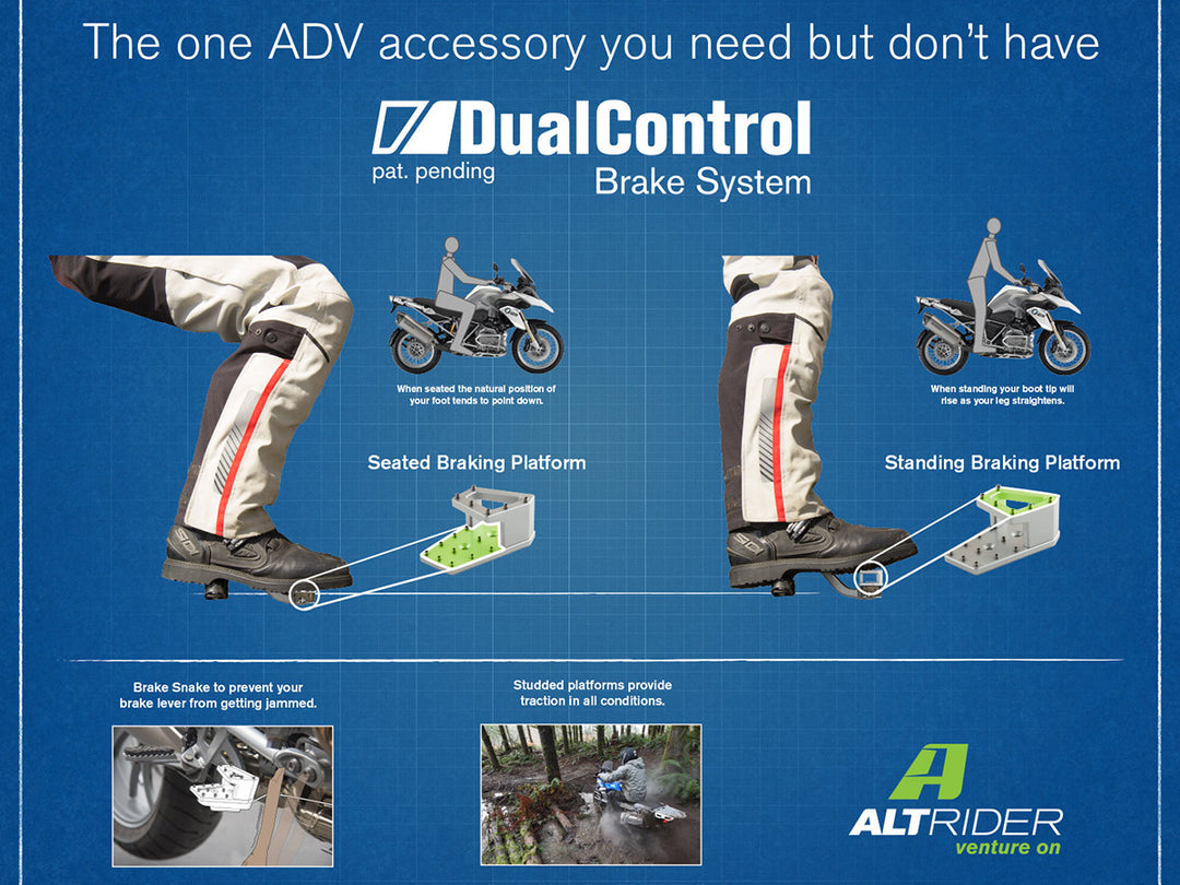 AltRider DualControl Brake System for the Yamaha Tenere 700 (2019-Current) - Black